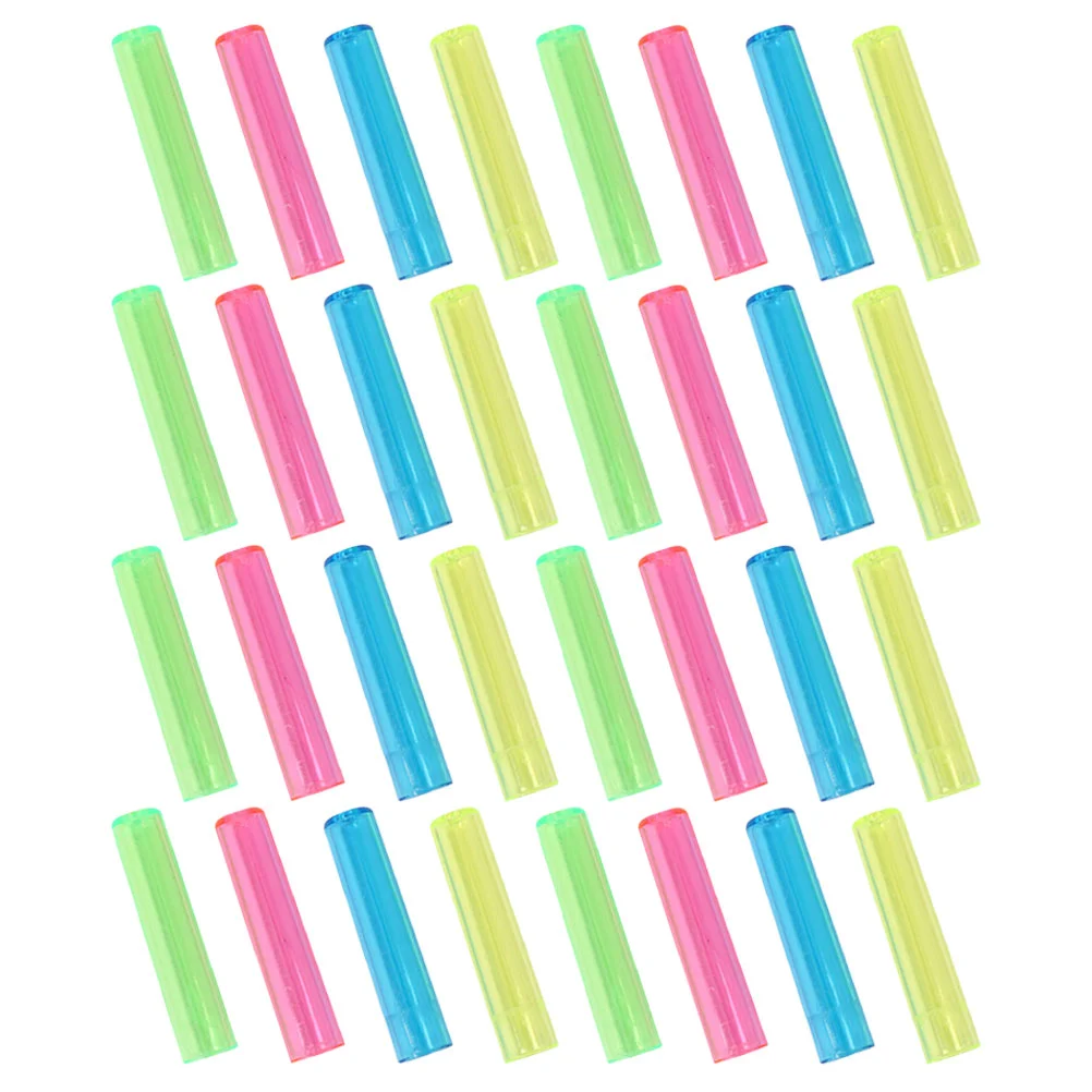 

50 Pcs Pencil Case Stationery Color Pencils for Kids Caps Plastic Tip Protector Extender Child