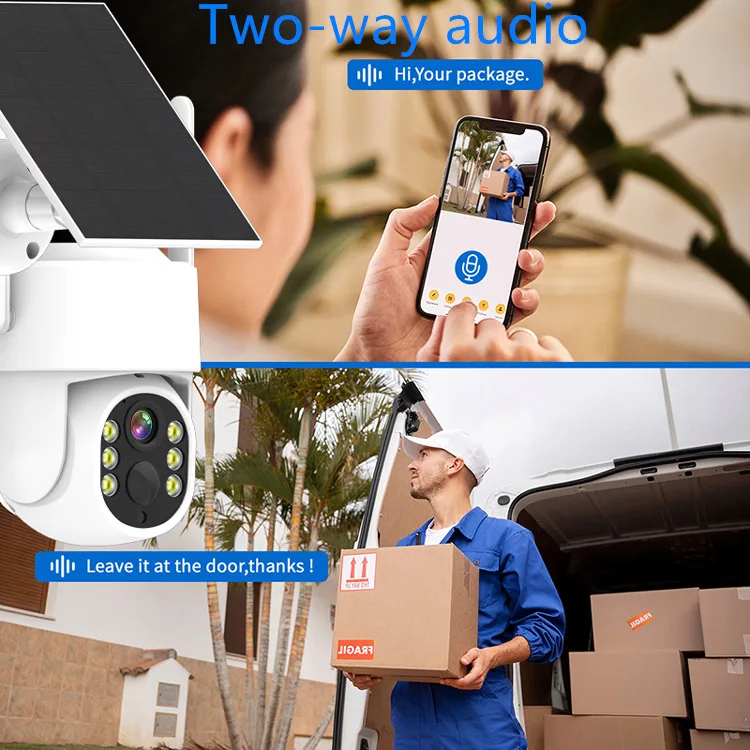 Jianvision 16-Channel 4MP Color Night Vision 12-Inch Screen Wireless WiFi Solar-Powered Surveillance System 2-Way Audio IP66 NVR