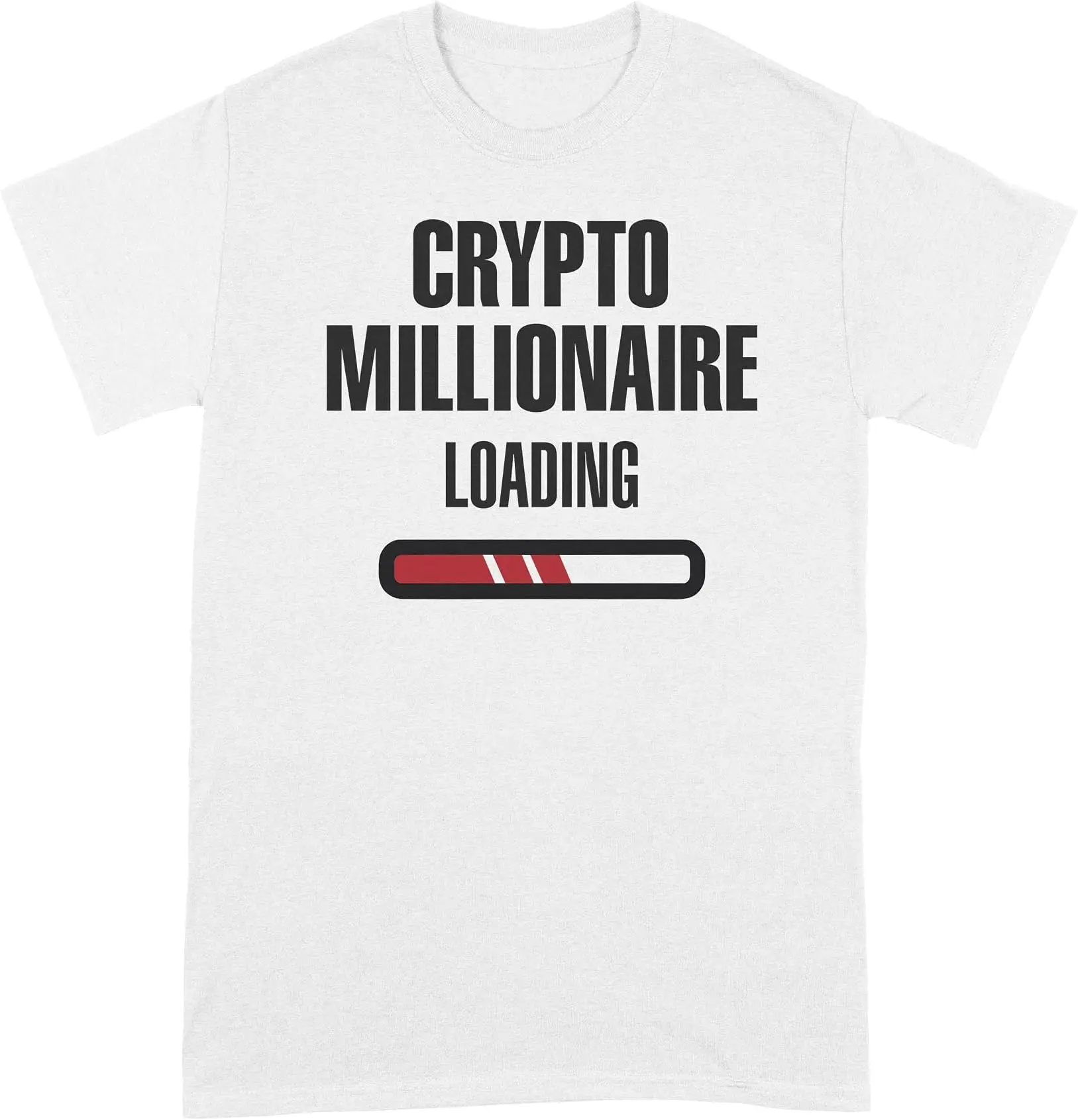 Crypto Millionaire Loading Shirt Cryptocurrency Tees High Quality 100%Cotton Short Sleeve