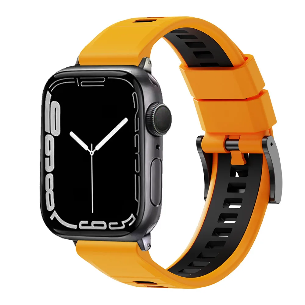 Sports Silicone Band for Apple Watch Series 11/10/9/SE/8/7/6/5 Ultra 3 2 1 49mm/46mm/45mm/44mm/42mm Strap Wristband Watchband