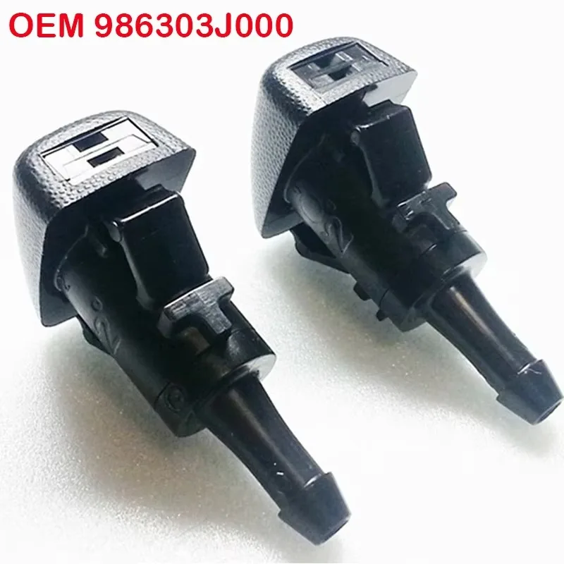 

2 шт. насадка омывателя лобового стекла в сборе для Hyundai Accent Solaris Verna Santa Fe Azera Genesis Coupe Equus OEM 986303 J000