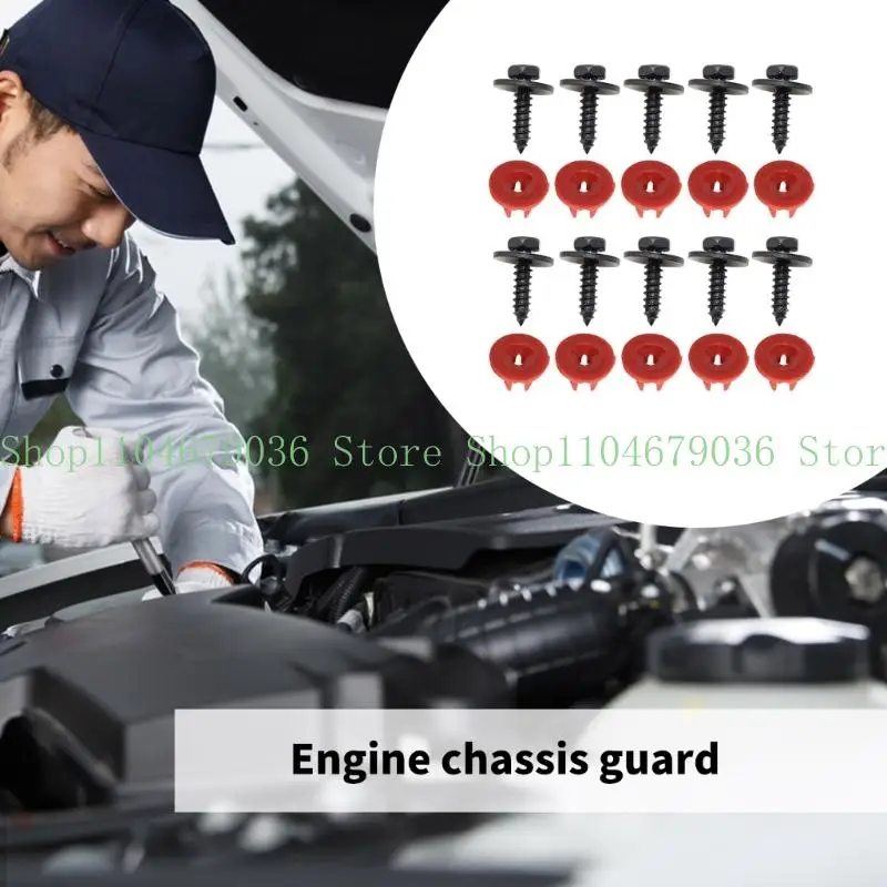 652F Multipurpose Automotive Undertray Fastening System Aftermarket Engine Undertray Hardware Easy to Use for Vehicle
