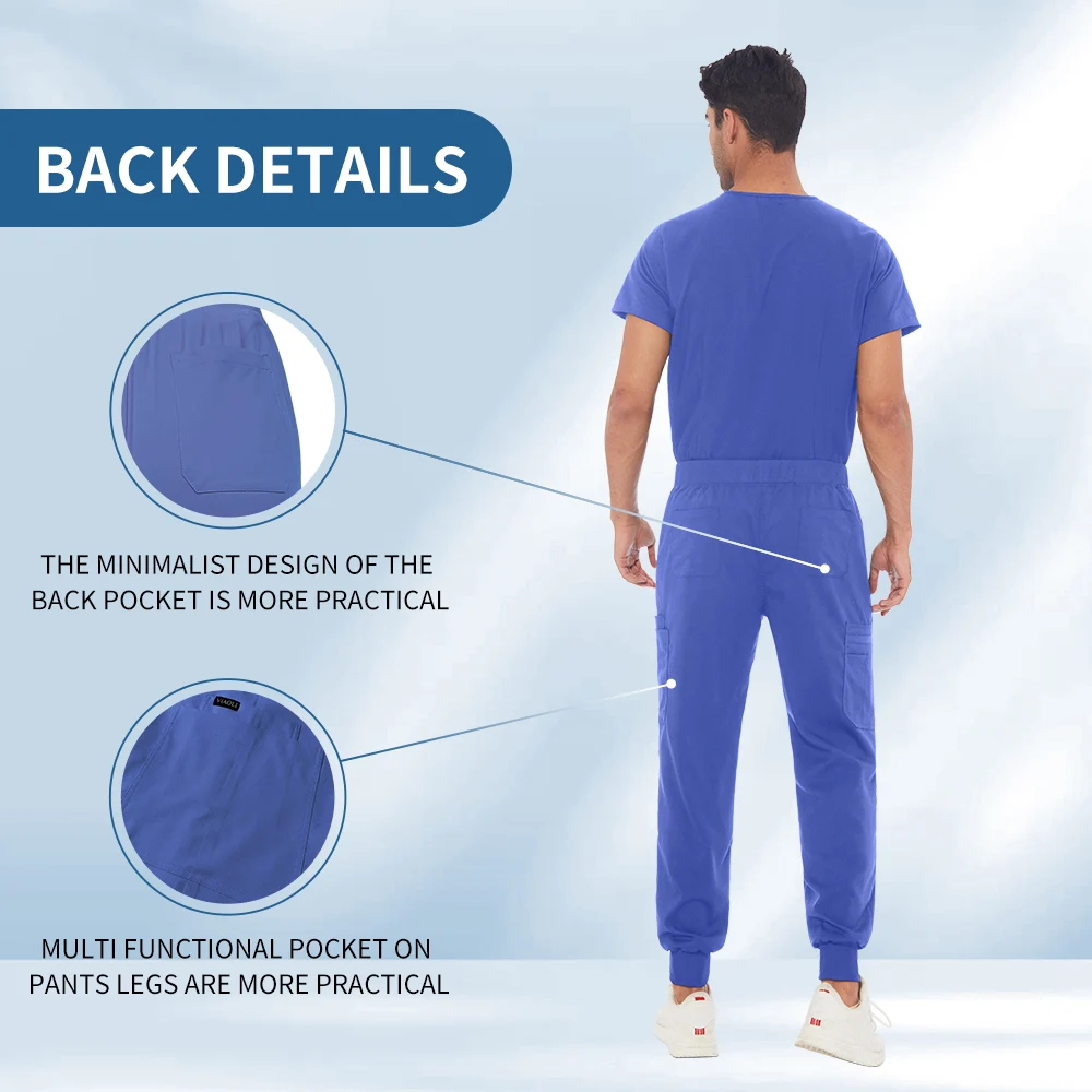 Niaahinn – uniformes médicaux pour hommes, vêtements de travail pour soins infirmiers, Costume de beauté, ensembles de gommages pour infirmières, vêtements de travail pour médecin et dentiste, hauts et pantalons cliniques