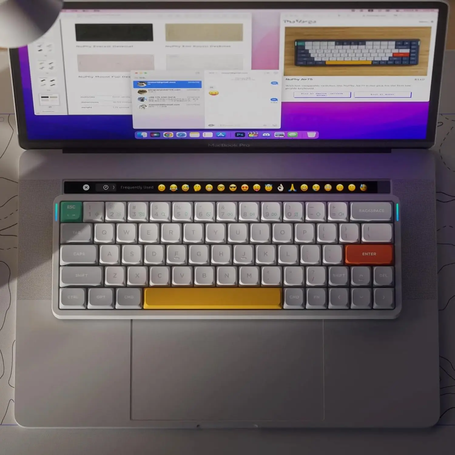 NuPhy Air60 V2 60% Low Profile Portable Wireless Keyboard Mechanical Keyboard Support QMK/VIA Compatible with Windows/mac