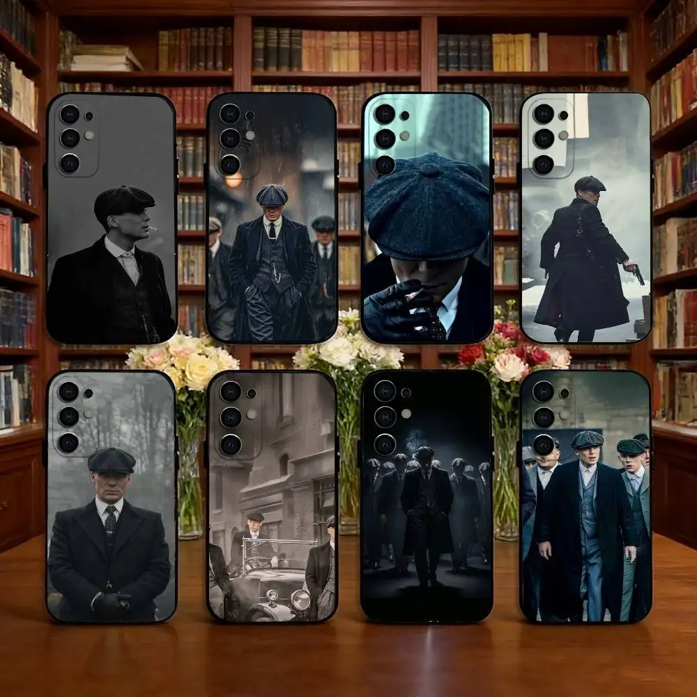 

Tommy Shelby Phone Case Black Silicone Soft For Samsung S25,S24,S21,S22,S23,S30,Ultra,S20,Plus,Fe,Lite