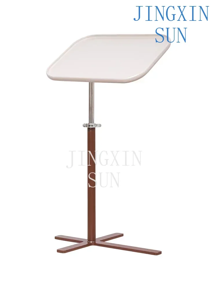 Mobile sofa side table liftable rotating bedside table small coffee table storage Bauhaus Little White Goose