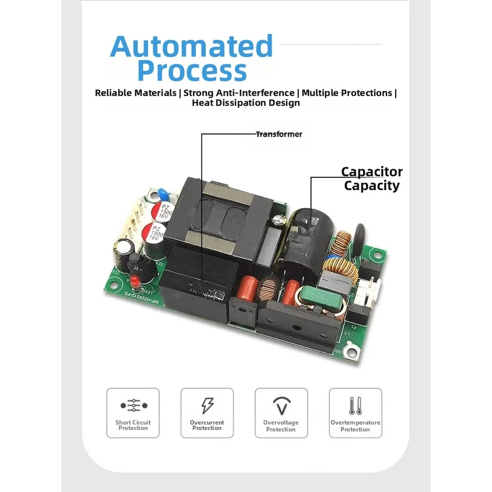 

225W Switching Power Supply Module AC 115-230V To DC 24V Bare Board Step Down Transformer Power Supply For Repair