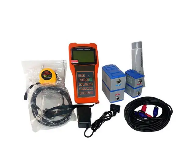 2000H Handheld Ultrasonic 6 Inch Water Flow Meter Portable Flow Transmitter Price