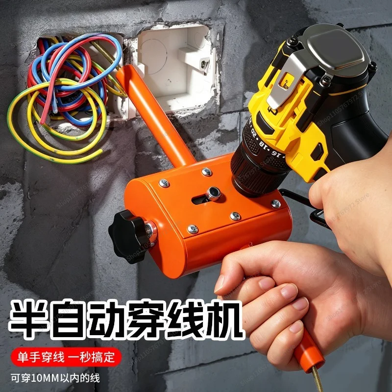For newly upgraded fast semi-automatic threading machine, electrical special pipeline threading , portable precision