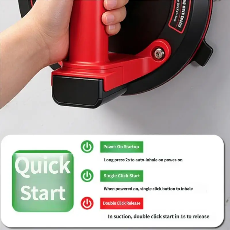 Intelligent Pressure Control Electric Vacuum Suction Cup Lifter For Heavy Duty Glass And Smooth Surfaces Handling D2RD
