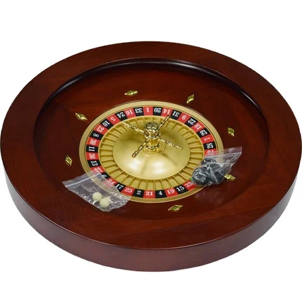 

High Quality Type C Casino Wooden Roulette Wheel Bingo Game Russian Roulette Turntable Game with Steel Balls