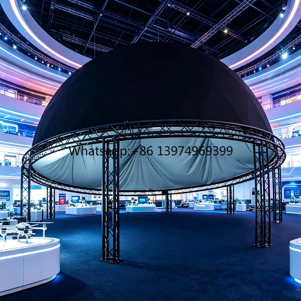 Immersive 3D Dome Theater PET Featuring True Stereoscopic Effects Enhancing Realism for Sci-Fi Adventures Educational Content