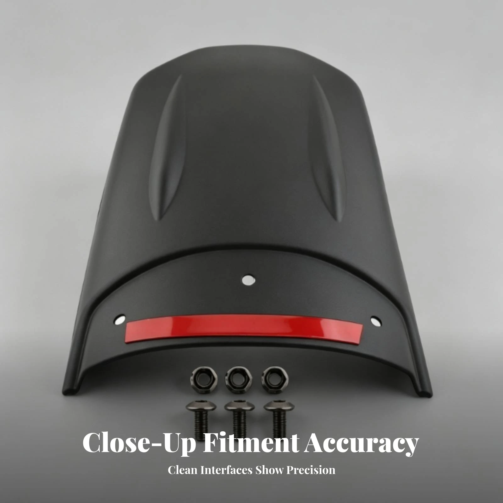 Mudguard Extender with Reflective Strip Easy to Install Motorcycle Mudguard Extender Front Mudguard Extension Non-Deformable