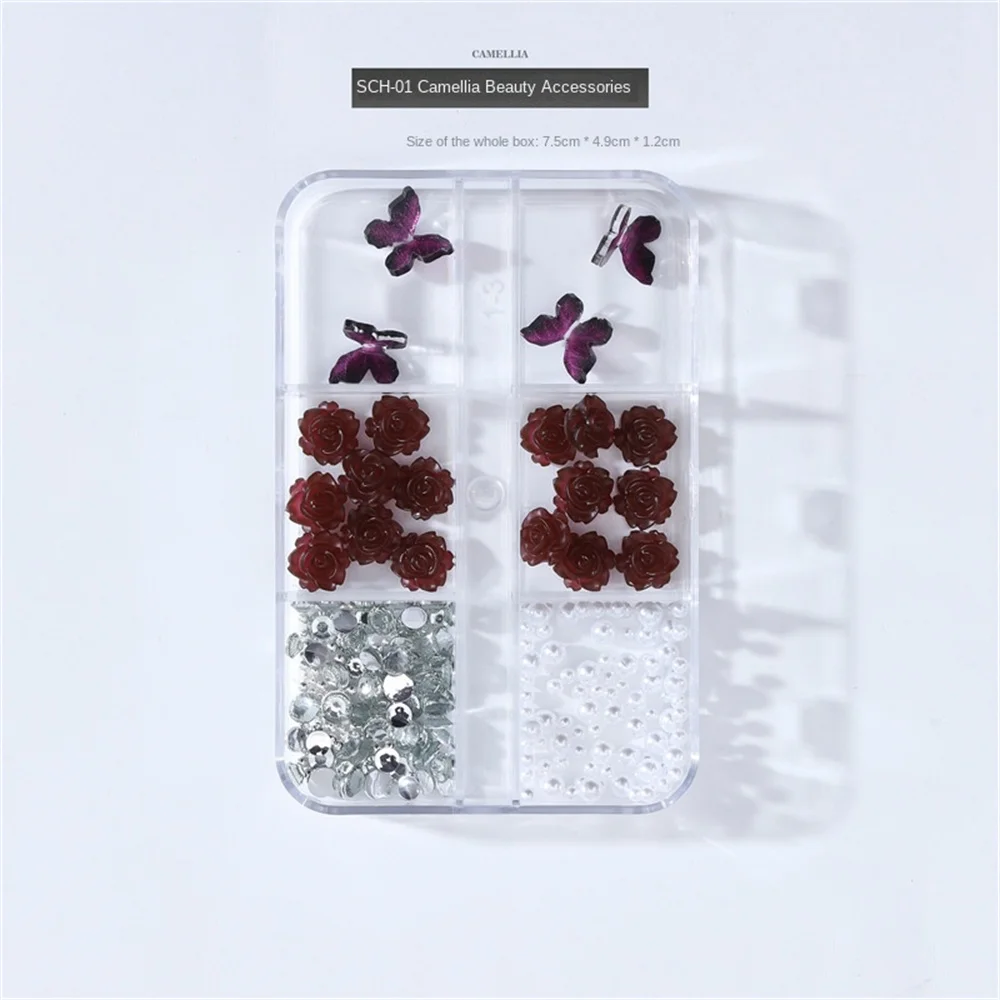 Showing Off Is Popular Mariposa Accesorios para decoración de uñas versátiles y mezclables Mini necesidad duradera, elegante y elegante