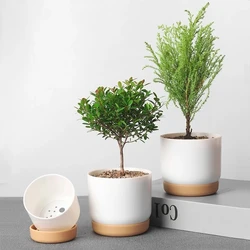 Double Succulents Flower Pots Planter Creative Vase Green Plants Pot Vase Table Decoration Flower Pots For Garden Home Decor