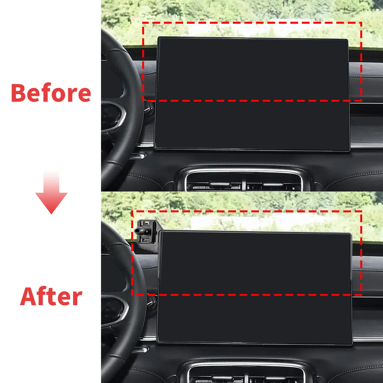 

for Chery Tiggo 8 Pro EBRO S800 2025 2026 Navigation Bracke Screen Base Phone Holder Mount Car ​​accessoires