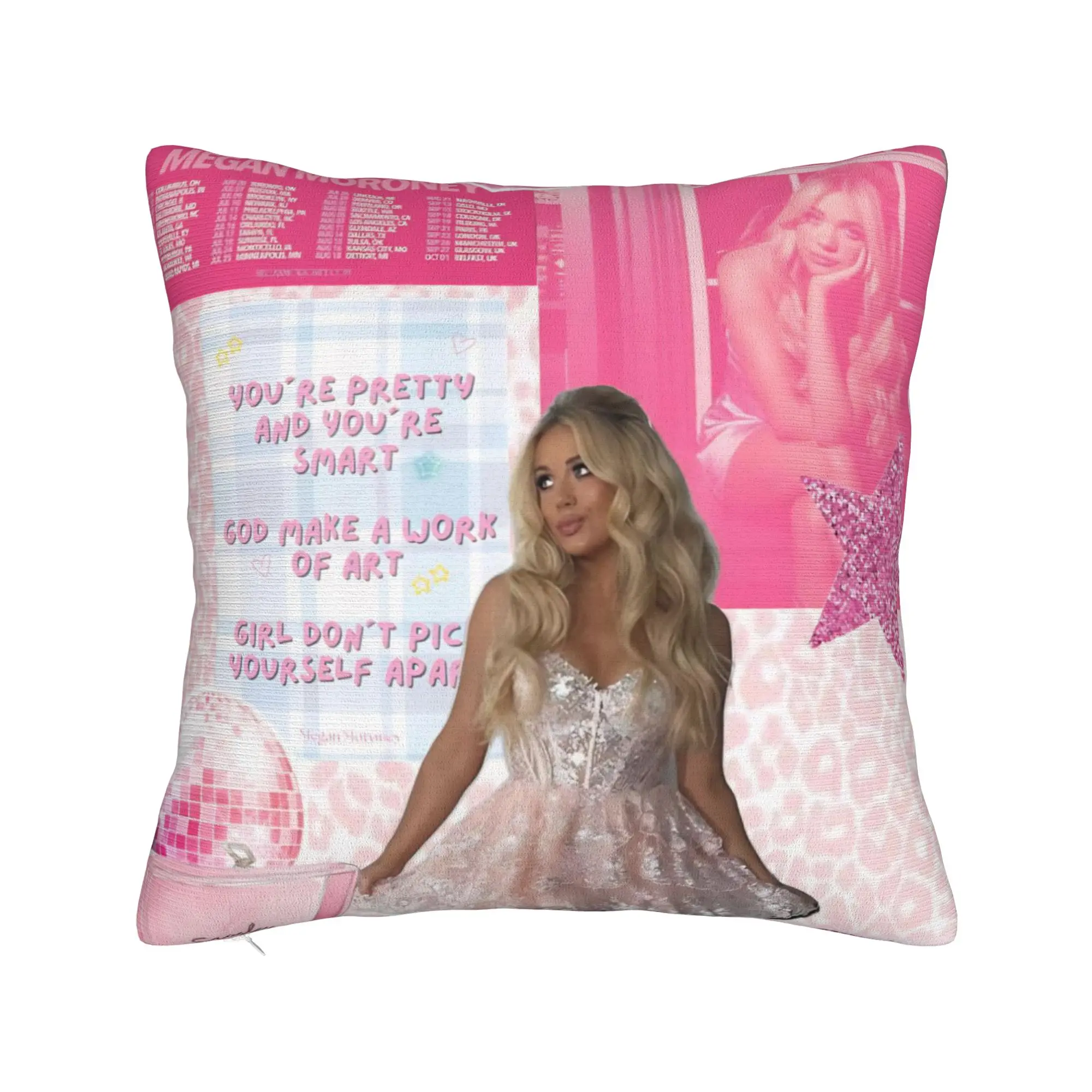 Megan Moroney Singer  Pillow Cover Product Soft Cushion Cover Decorations  Pillow Case Cover Home Multi-Size