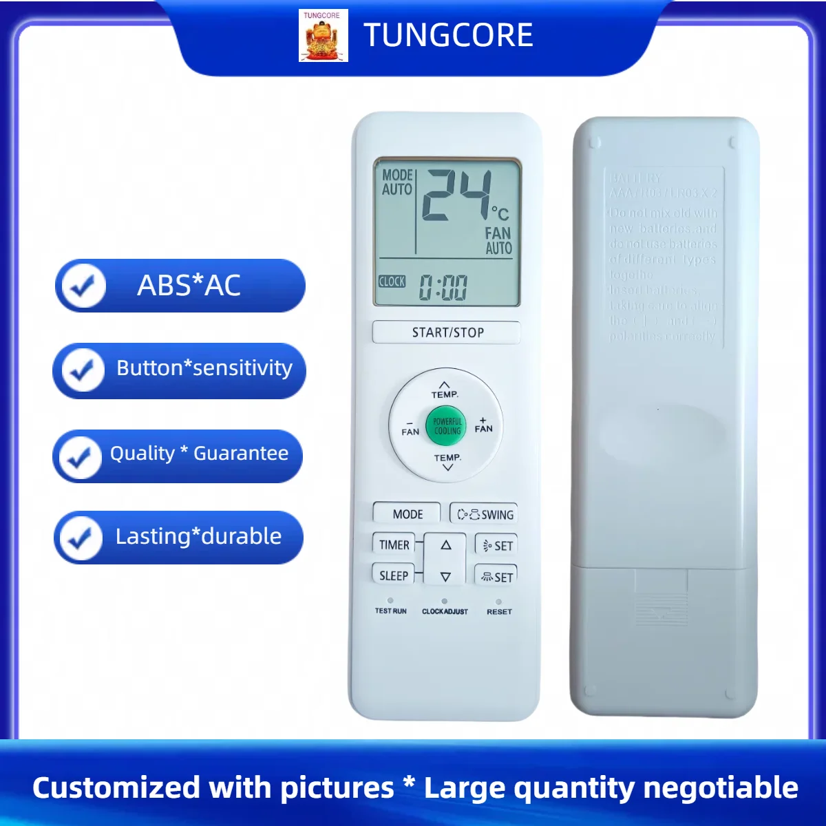 New Air Conditioner Remote Control for General AR-RHA2E AR-RH4GA AR-RF92A ARRHA2E AC