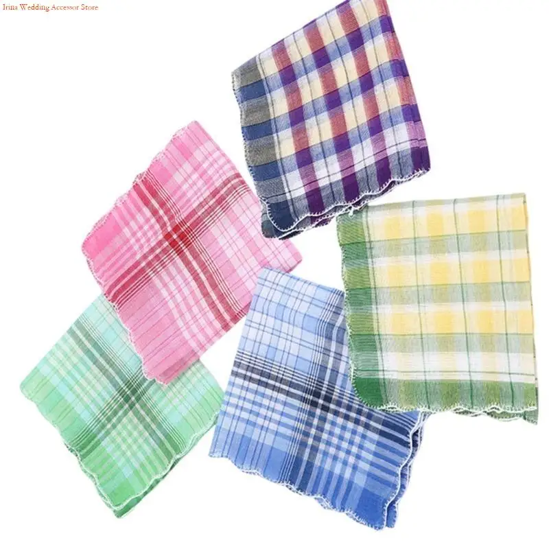 

G92D 28x28 см простой носовой платок для взрослых повседневное использование карманная ткань мягкий дышащий квадратный носовой 5