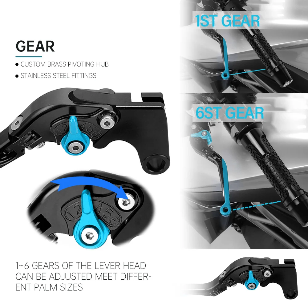 Para CFMOTO MTX800 800 MT-X 2024 2025 800MTX palanca de embrague de freno de aluminio empuñaduras palancas ajustables accesorios de motocicleta