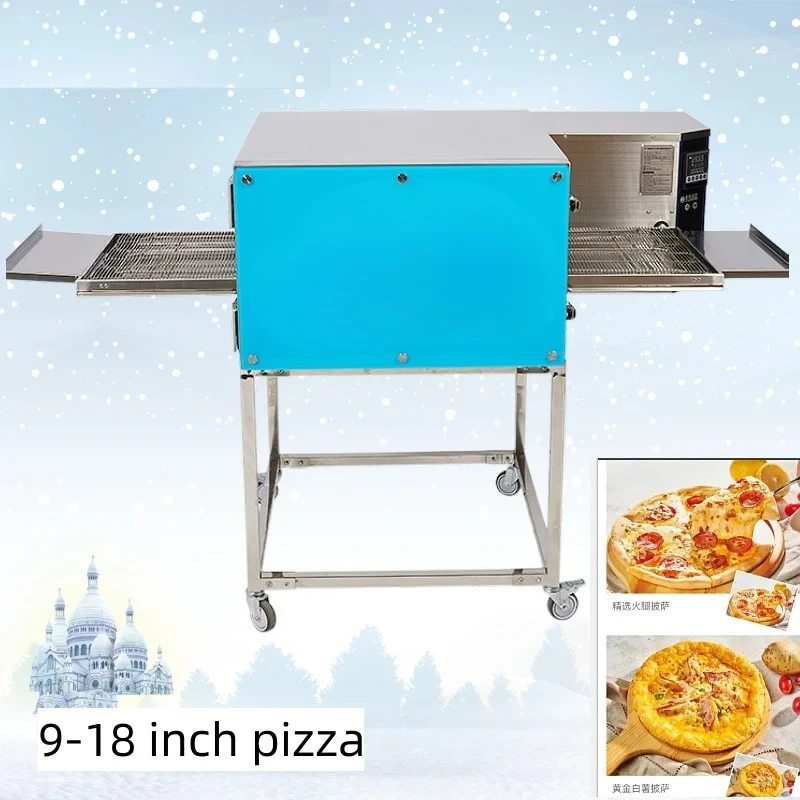 Commercial chain automatic electric  Pizza Oven Bakery equipment 9-inch 18-inch Hot Air Pizza Oven