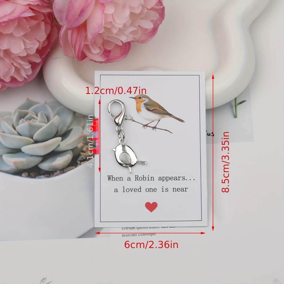 10set Bird Keychains with Lobster Clasp