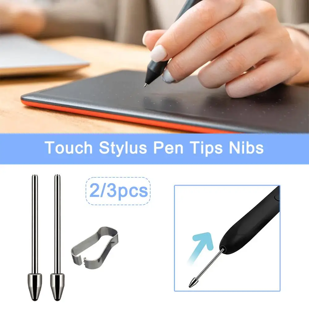 Wear Resistant Tablet Lápis Nib, Substituição Stylus Dica, Liga de Titânio Prata, Samsung Galaxy Tab S6, S7, S8, S9, S23