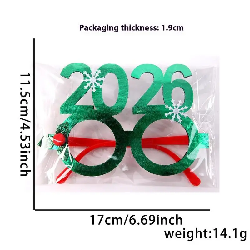 1pc 2025 Snowman Antlers Glasses Frames,Christmas Decorations,Christmas Glasses for Children,Santa Claus,Christmas Ornaments