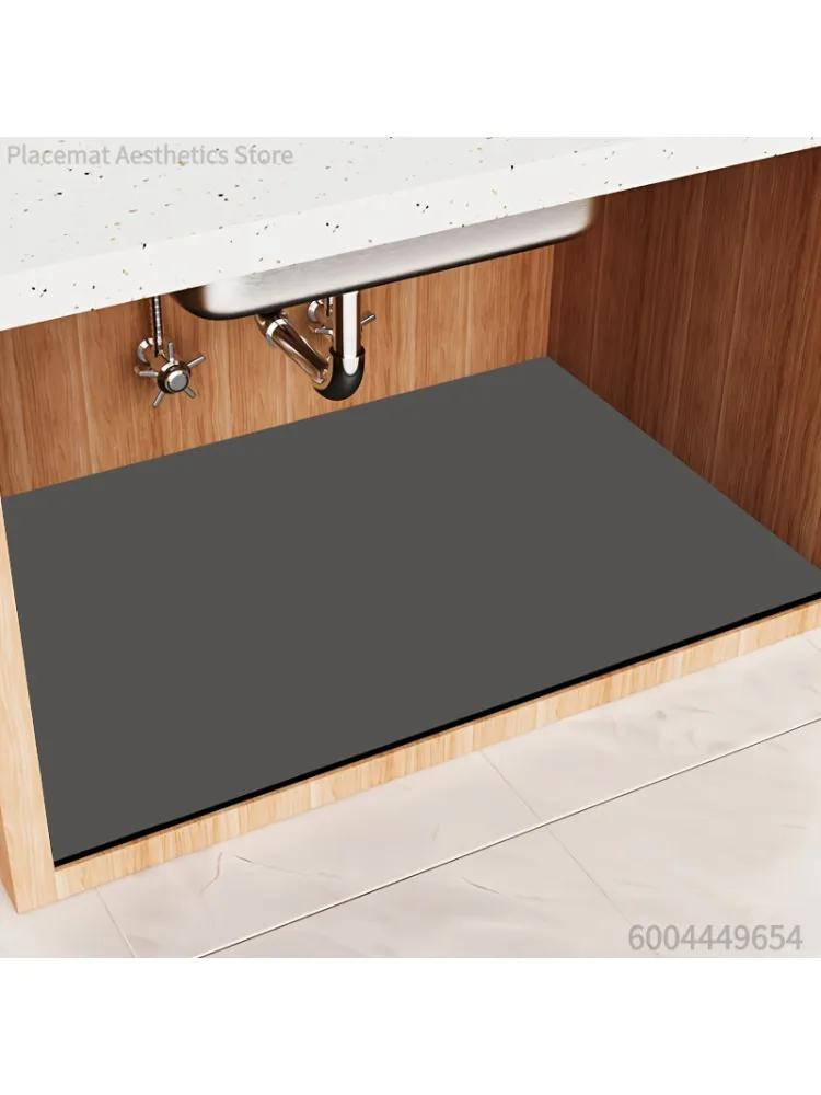 1 stuk Premium gootsteenmat, vrij te snijden - lekvrije kastbeschermer gootsteenmat, herbruikbare kastplankliner voor keuken en badkamer - afbeelding 2