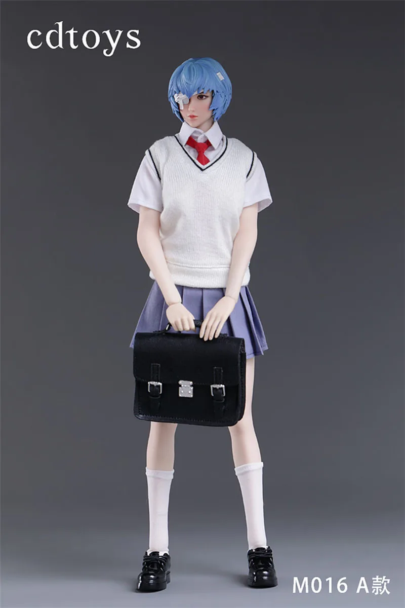 Cdtoys-Falda plisada M016 1/6 para mujer, zapatos de soldado, mochila escolar, Cosplay, dulce uniforme de estudiante para MODELO DE figura de acción de 12"