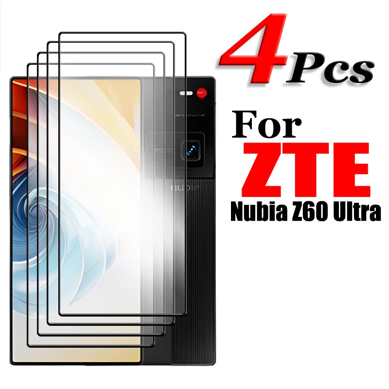 4/3/2PCS For ZTE nubia Z60 Ultra Tempered Glass For ZTE nubia Z60 Ultra 5G Screen Protector HD Full Cover Protective Glass