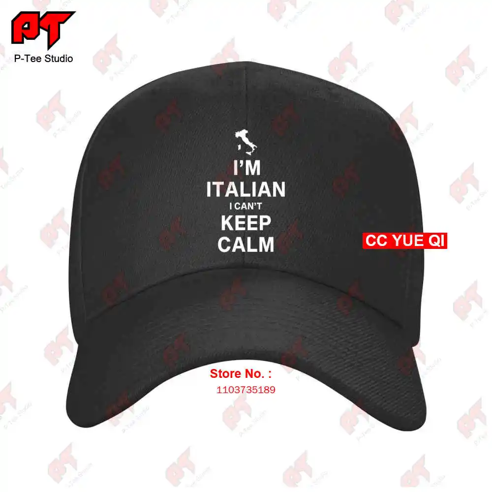 Im Italian I Cant Keep Calm Baseball Caps Truck Cap 89FH image 3