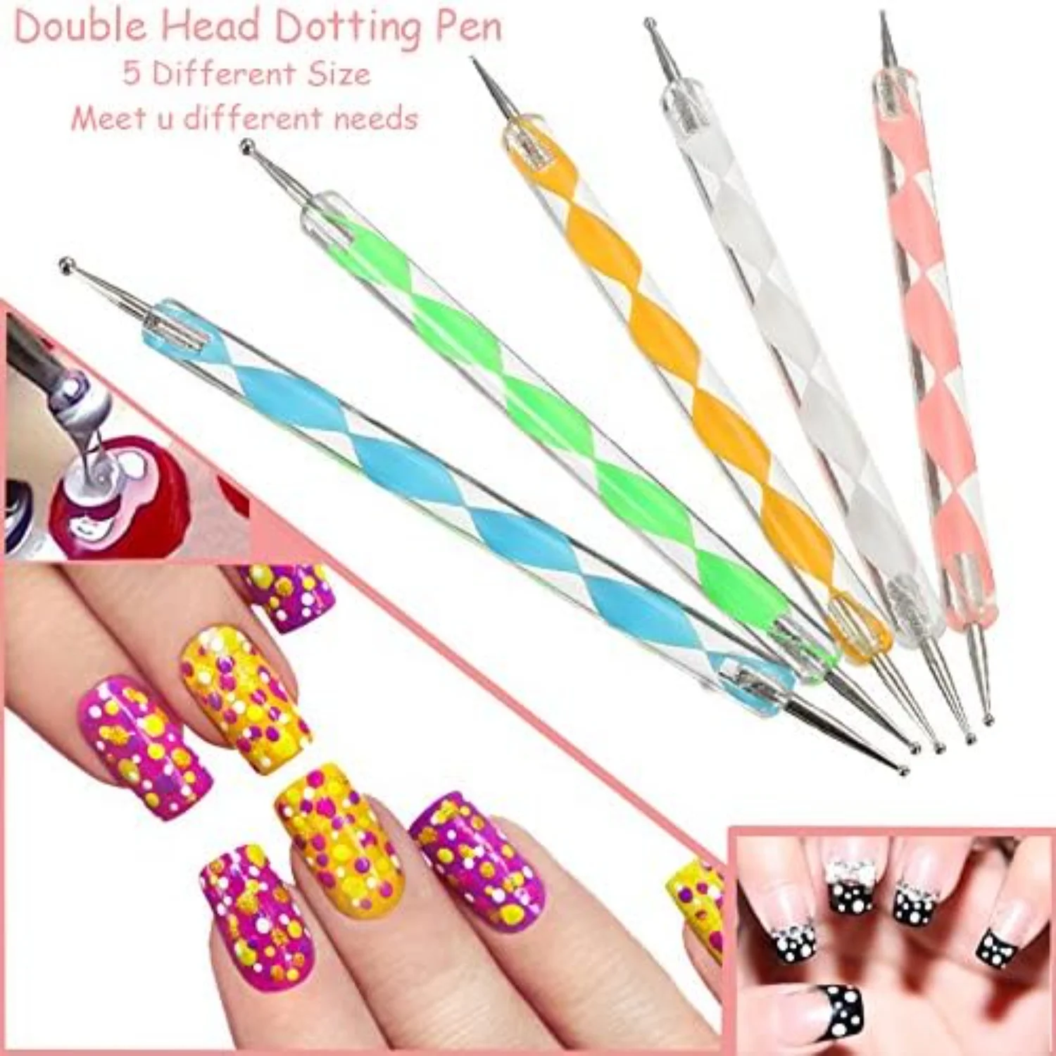 Esperienza di lavorazione migliorata con set di stilo a sfera COMIART professionale e versatile da 5 pezzi: ideale per nail art, scolpire, embos