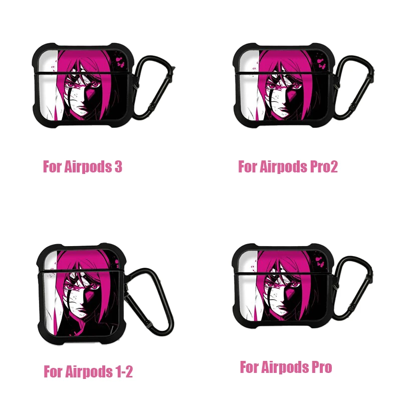 Anime Naruto Mehrere Charaktere Kopfhörerhülle für AirPods 1 2 3 Pro Stoßfeste Schutzhülle Cartoon Headset-Shell Geschenk für Fans – Detail 13