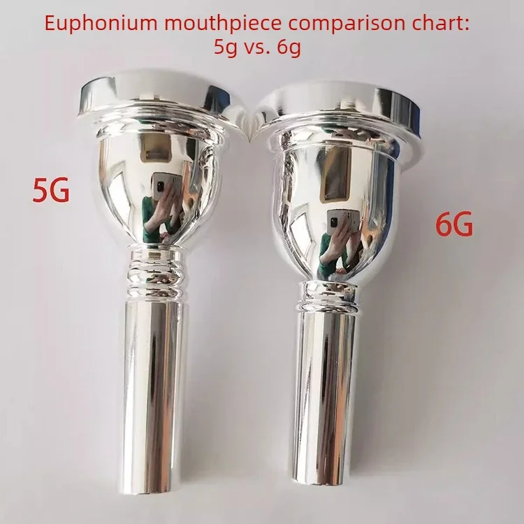 Brass Instruments Accessory - Precise Small Shank Trombone Mouthpiece Replacement Euphonium Metal Tube for Alto Standard Horn