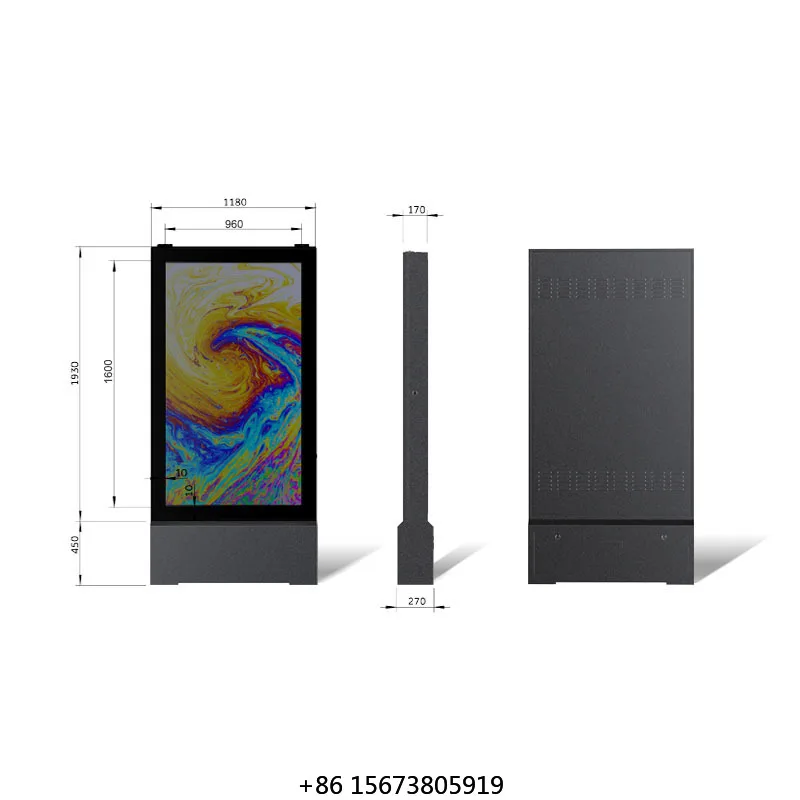 Airport Store Station P2.5 P2.97 P3.0 P3.91 P4 P4.81 Outdoor Standing Digital Advertising Screen Digital Signage and Displays