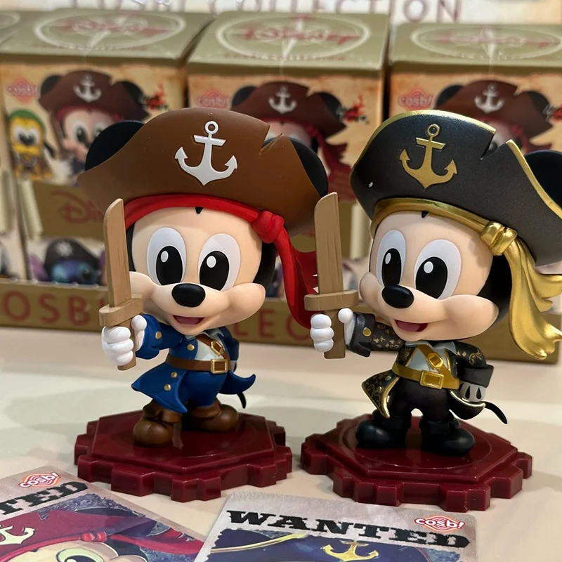 Disney Mickey Mouse And Friends Sea Bootleg Series Goofy Goof Pluto Stitch Chip N Dale Anime Figure Desktop Model Toy