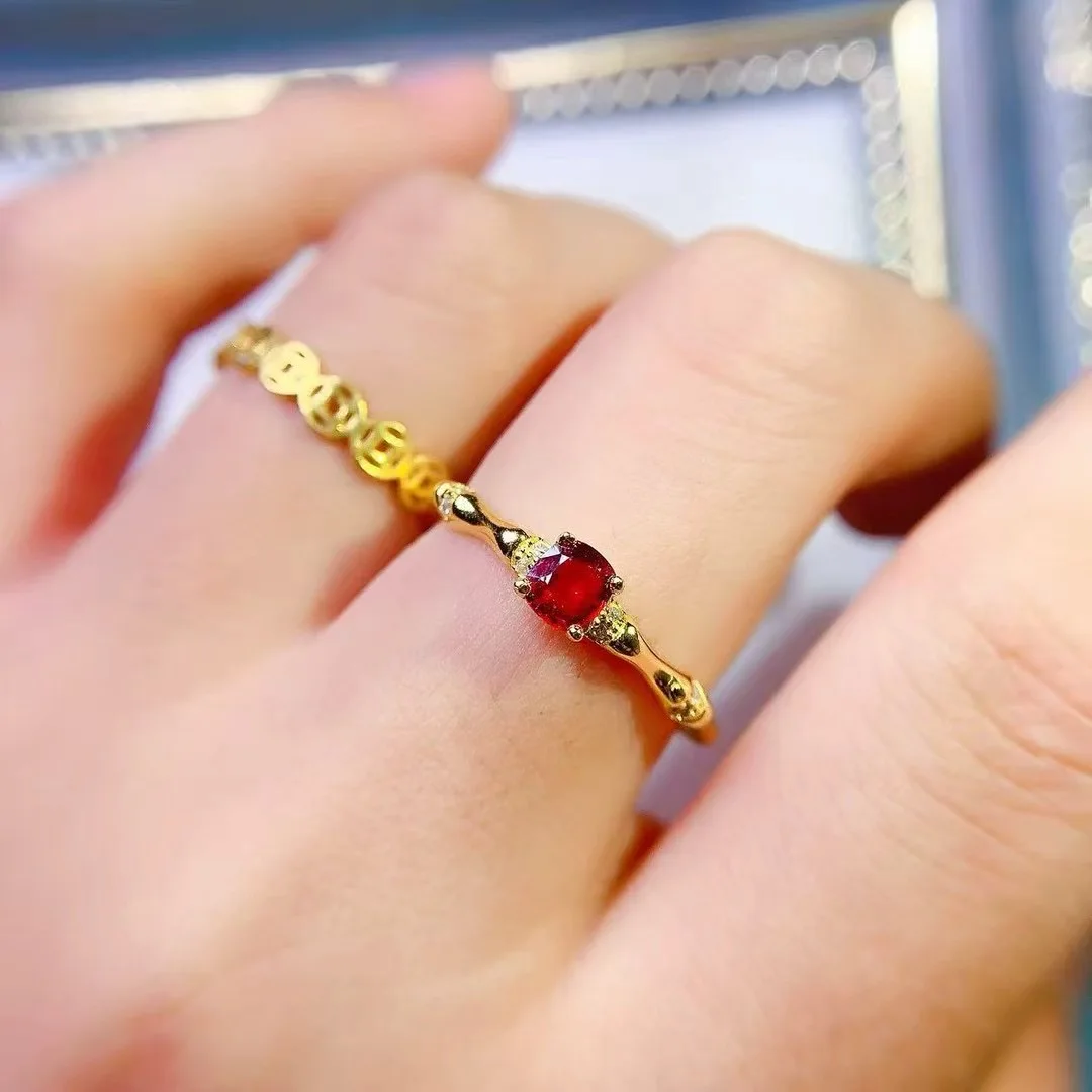 

KJJEAXCMY Высококачественное женское кольцо из натуральной шпинели, серебро S925 с гальваническим покрытием, высокая четкость, полный блестящий подарок