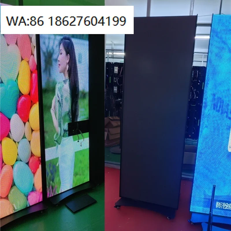 

LED SignageP2.5 Stand Floor Cabinet Column Installation Display Screen Foldable Post Mounting Sign Poster Display