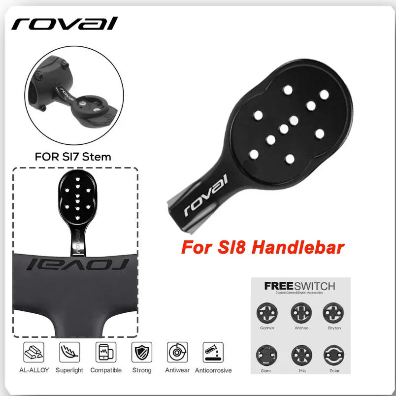 

With White Logo For SL7/SL8 Computer Holder Stopwatch Mount GPS Bike Mount For Garmin Gopro Bryton Wahoo Aluminum alloy