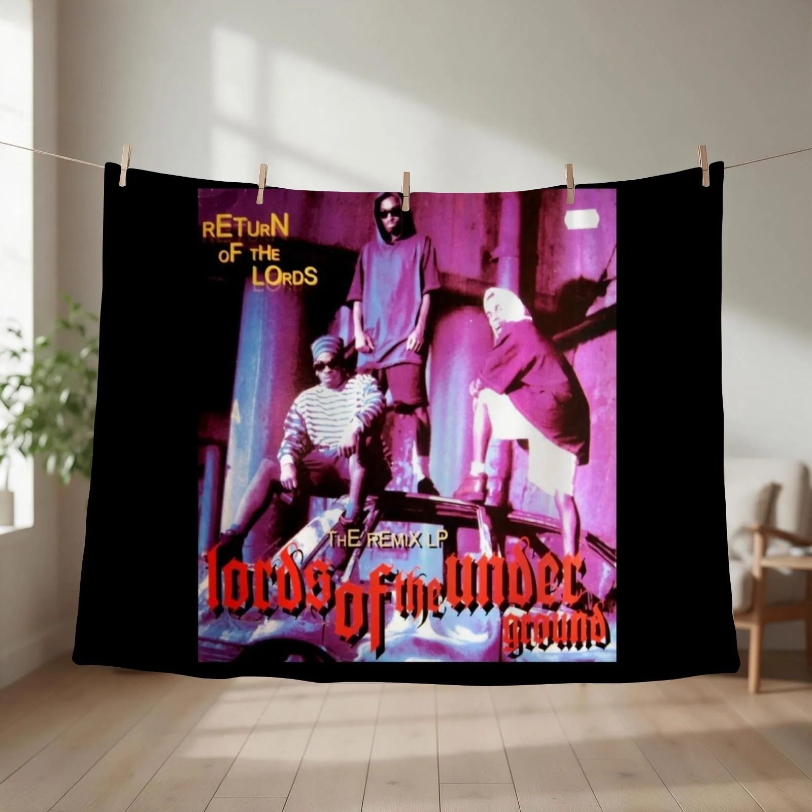 Lords Of The Underground - Return Of The Throw Blanket couch cozy soft plush fuzzy picnic outdoor blanket