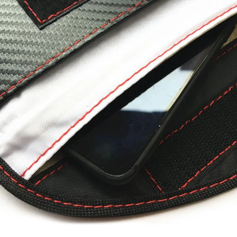 New 1pcs Signal Blocking Bag Faraday Bag Cage Pouch Wallet Phone Case Key Bag