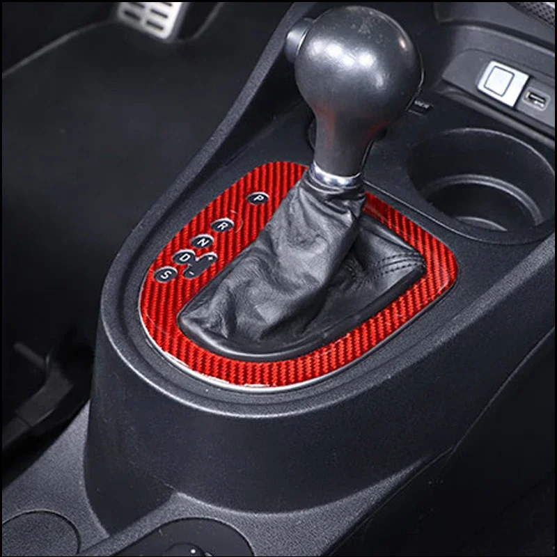 For SEAT Leon Mk2 1P 2008-2012 Soft Carbon Fiber Car Central Control Gear Shift Indicator Panel Sticker Trim Car Accessories view 6