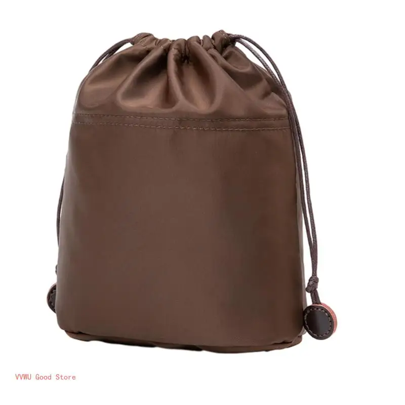 Tote Bag Insert Drawstring Designed Bucket Bag Nylon Inner Bag