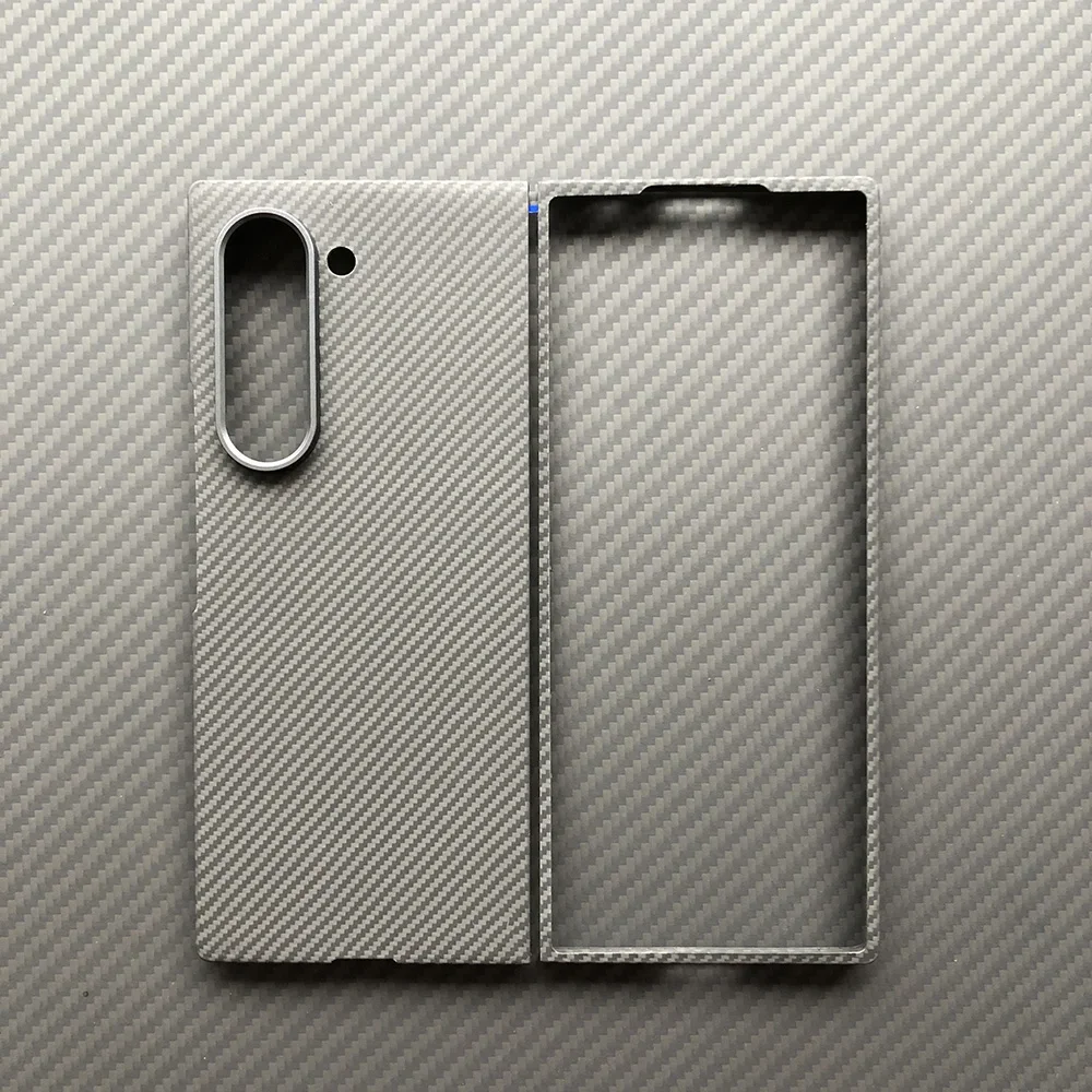 Black phone 600D case for Samsung Galaxy Z Fold6 fold6 fold 6 Kevlar case Aramid Carbon Fiber case Geometric lightweight 07-08