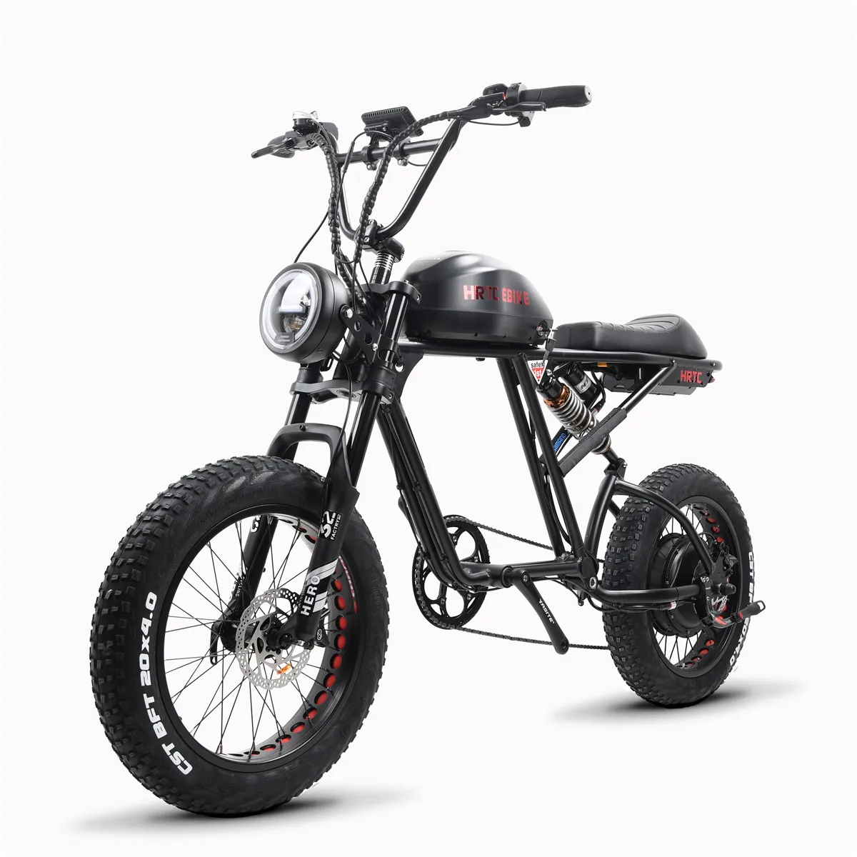 20inch Electric Fat Tire Bike﻿﻿ Classic Retro Two Wheel Electric Power Moto eBike double shock 1500w motor electric bicycle