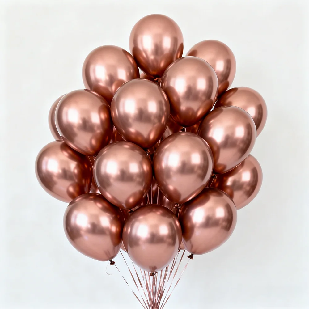 

50pcs Metallic Luster Balloon 10/12inch Small Balloons Chromium Gold Balloon Birthday Party Decoration Wedding Festival Decor
