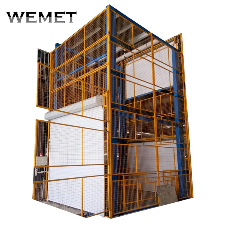 HCYCustomized Industrial Warehouse Hydraulic Vertical Guide Rail High Strength Steel Electric Remote Control Cargo Ladder Lift