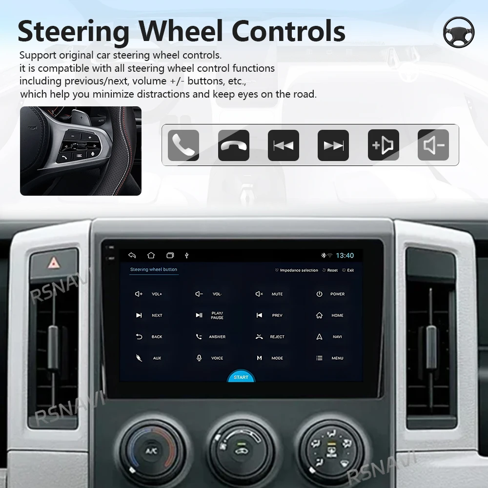 Android 16 Carplay Auto Qualcomm 2K QLED Screen Car Radio Player For TOYOTA HIACE 2019-2022 DSP Multimedia Stereo BT Snapdragon