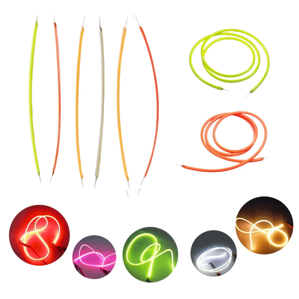 LED Filament Flexible Edison Bulb Lamp Parts Diode  DC3V  38 60 95 80 130 145 185 200 255 300 460mm Flexible DIY Decor Lighting